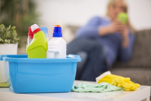 User managing cookie preferences on a carpet cleaning website