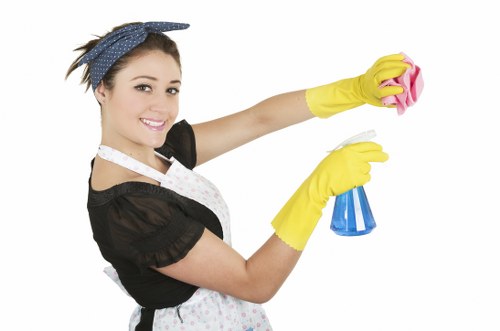 Careful stain treatment on a decorative rug