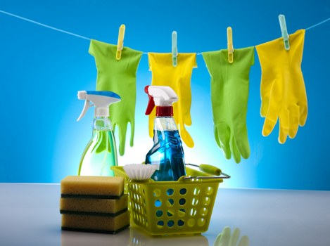 Local cleaning team preparing a property in Uxbridge for handover